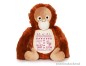 Preview: Kuscheltier Orang-Utan  bestickt mit Namen